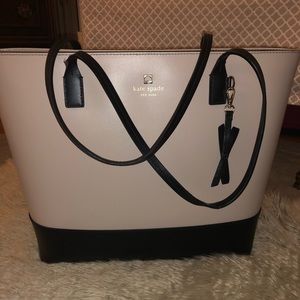 Authentic Kate Spade Tote (dirty blush + black)